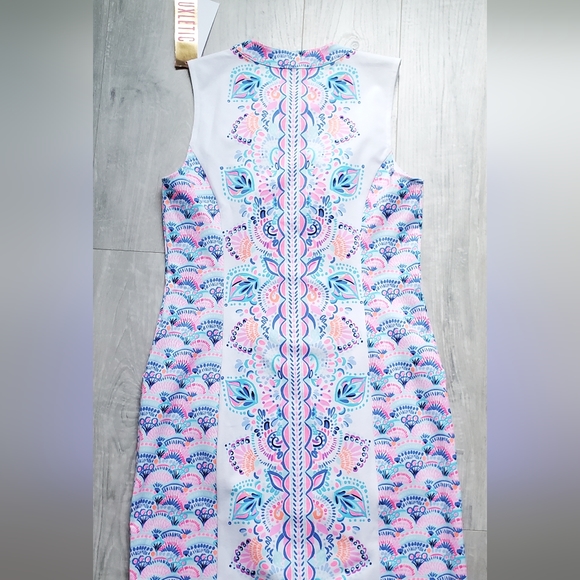 NWT Lilly Pulitzer UPF 50 Luxletic Courtney Shift Dress Resort White Chic - Picture 5 of 7